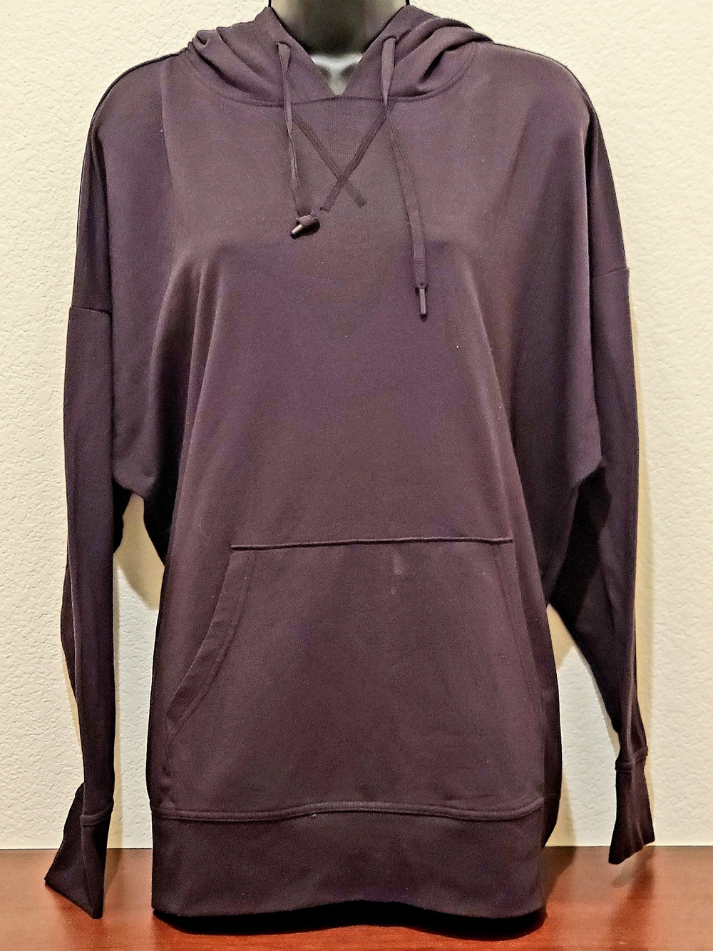 Athletic Works Black Pullover Hoodie with Drawstring